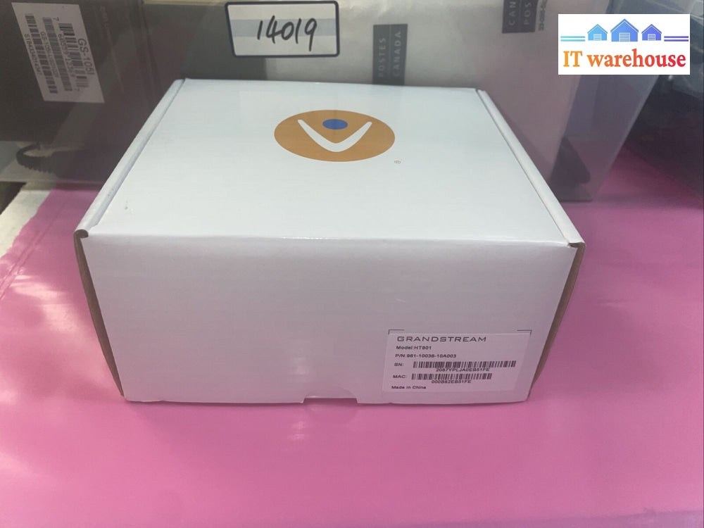 New ~ Vonage Grandstream Ht801 Single-Port Analog Telephone Adapter