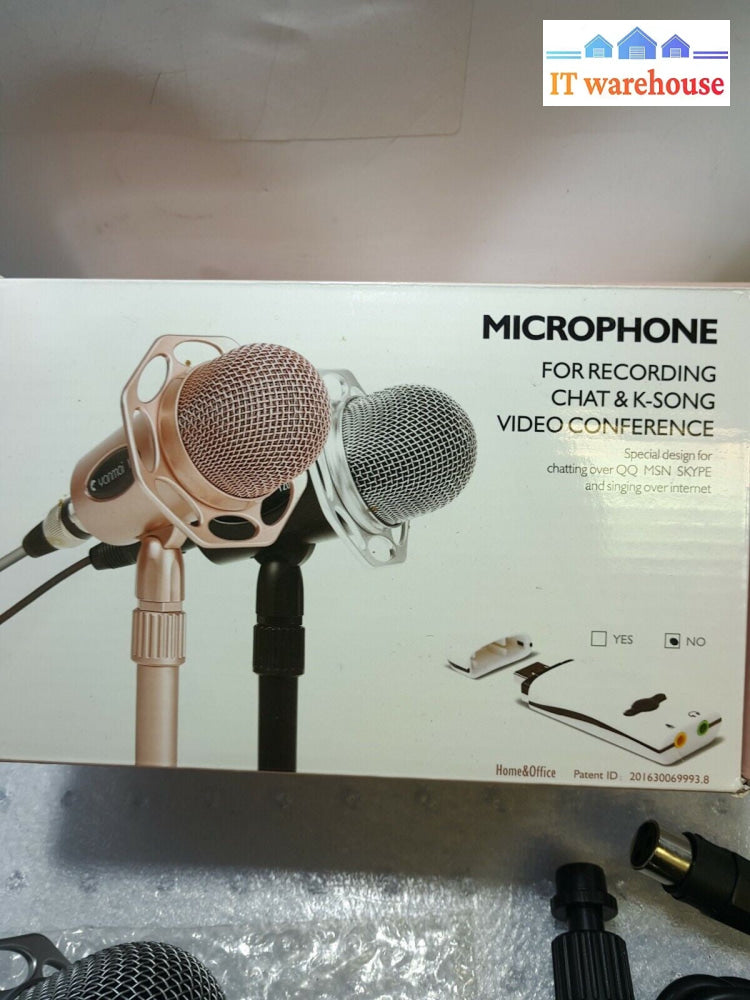- NEW YANMAI  Y20 3.5mm Stereo Studio Noise Reduction Desktop Microphone for PC 