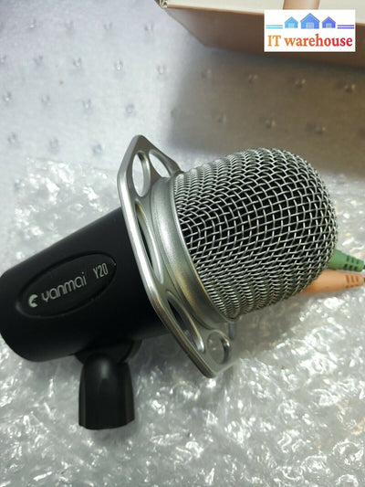 - NEW YANMAI  Y20 3.5mm Stereo Studio Noise Reduction Desktop Microphone for PC 