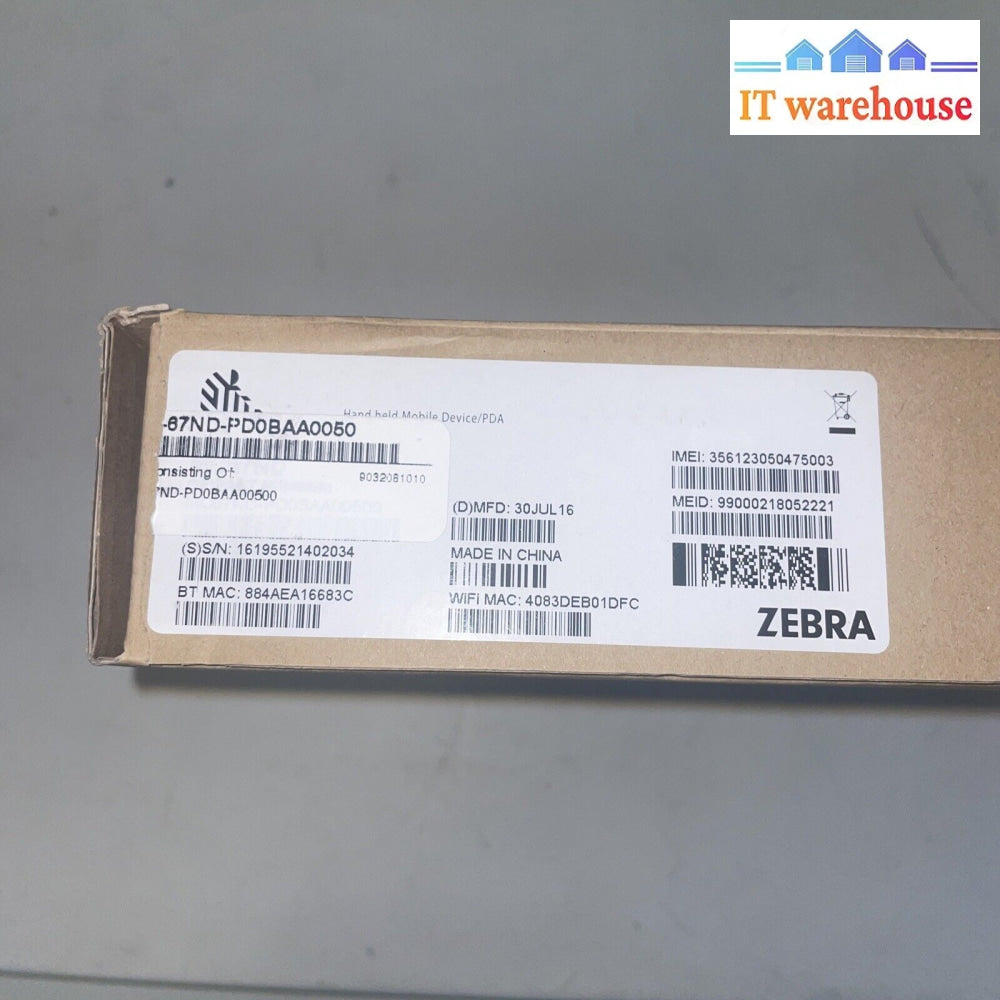 (New) Zebra Motorola Mc67Nd-Pd0Baa0050 Imager Barcode Scanner