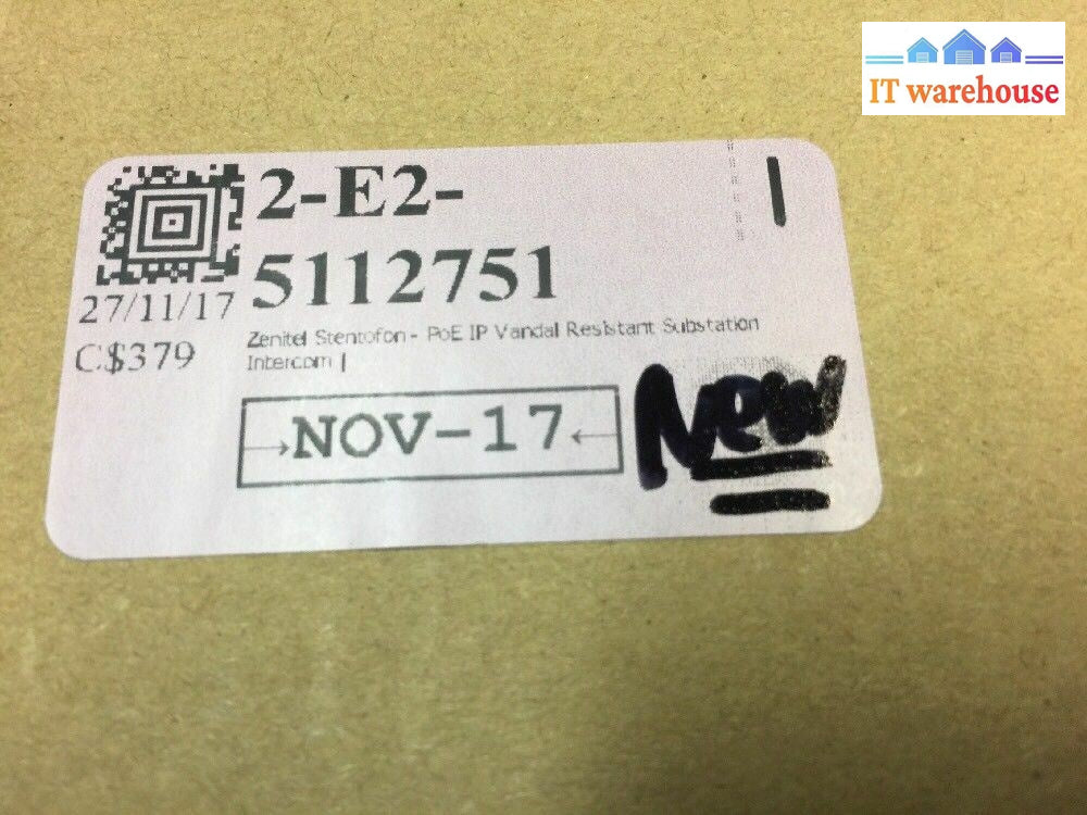* New Zenitel Stentofon Vandal Resistant Substation 1007056100