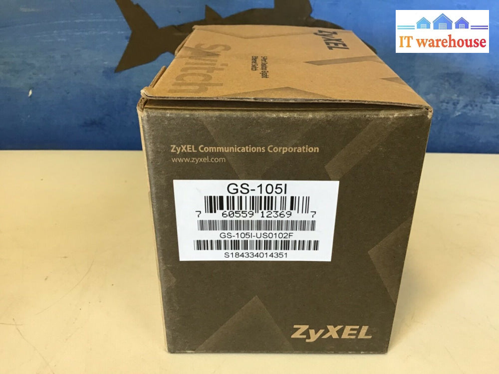 New Zyxel Gs105I 5-Port Desktop Gigabit Ethernet Media Switch 5 Port