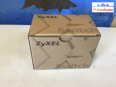 New Zyxel Gs105I 5-Port Desktop Gigabit Ethernet Media Switch 5 Port