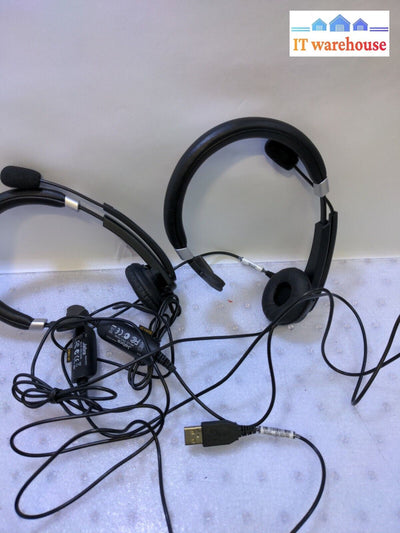 - (NICE) 2x Jabra HSC011 UC Voice 550 Mono Wired USB Headset Tested