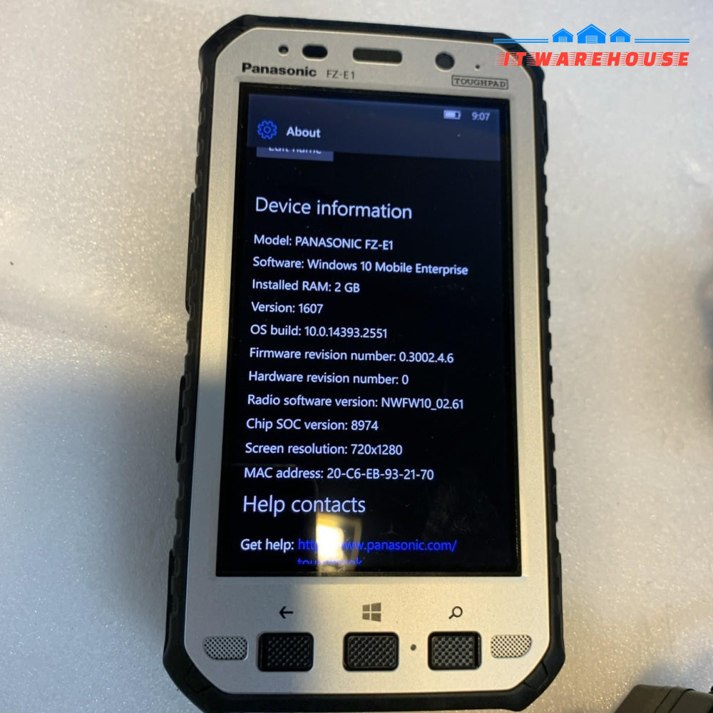 Nice ~ 2x Panasonic Toughpad Rugged 5HD FZ-E1 SIM Mobile Phone Barcode Readers