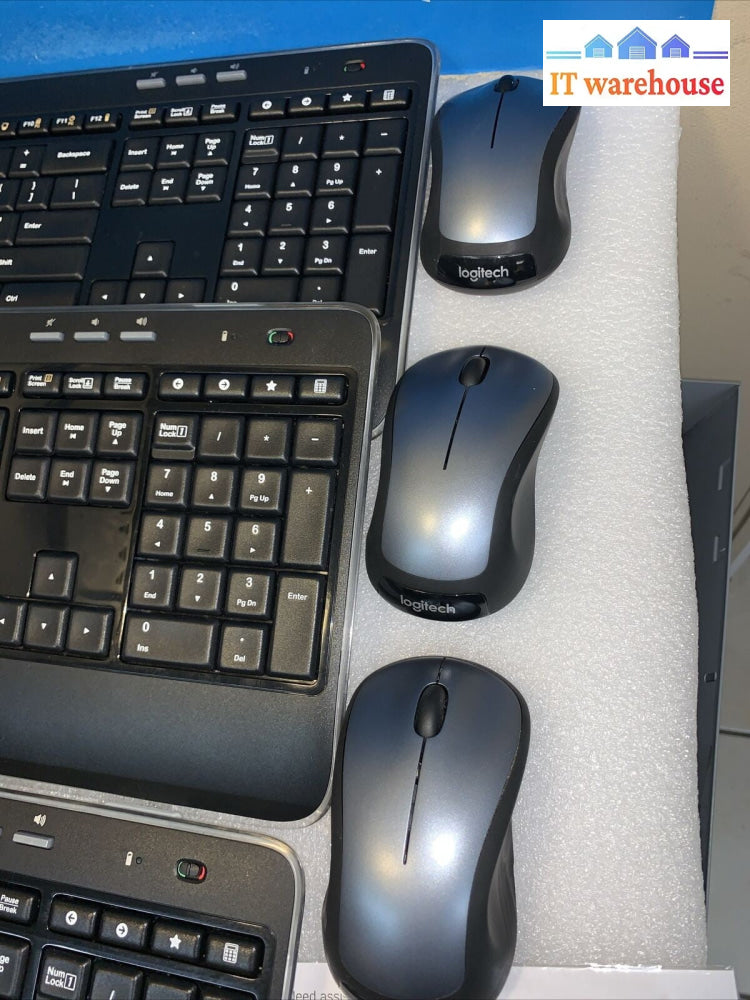 Nice (3 x)  Logitech Wireless Keyboard Set K520 Keyboard M310 Mouse + USB Dongle