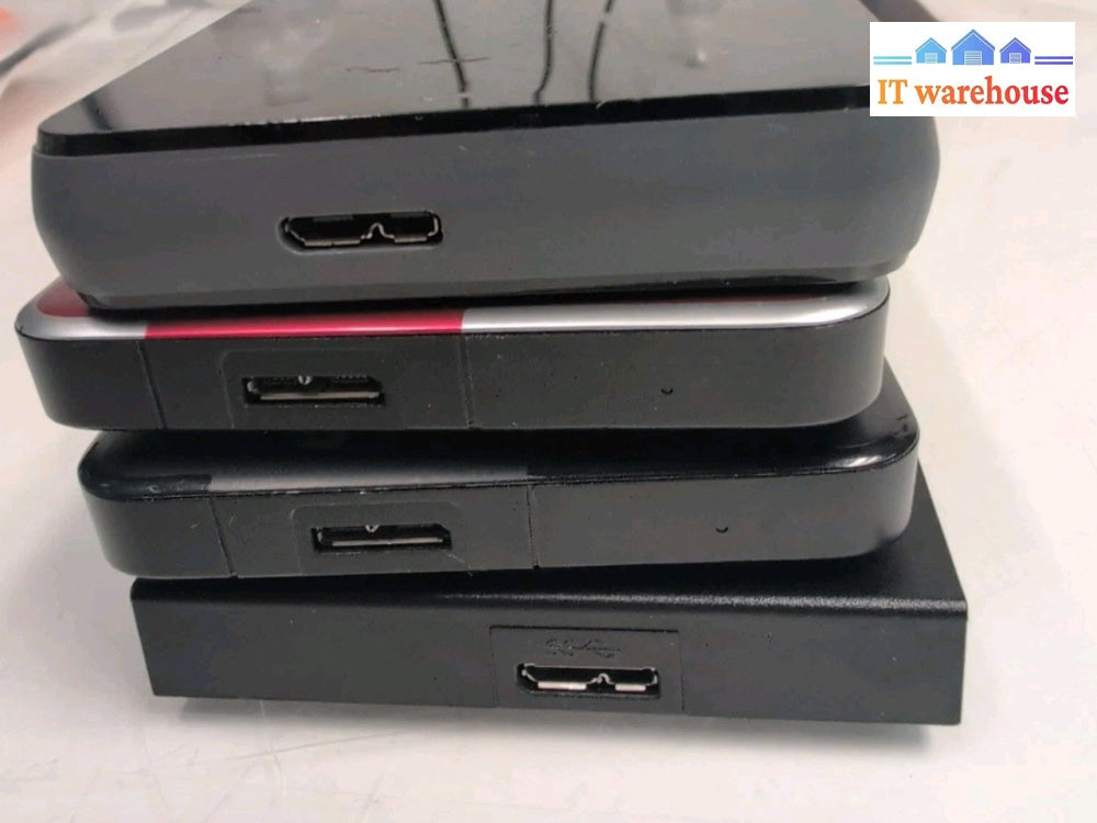 (NICE) 4x 1TB USB 3.0 External Portable Hard Drives (Used time under 50days) -