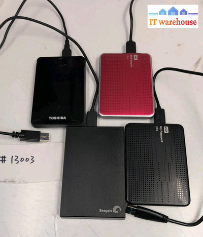 (NICE) 4x 1TB USB 3.0 External Portable Hard Drives (Used time under 50days) -