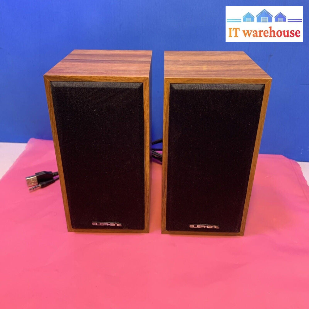 Nice ~ A pair of ELEPHANT AOIDE COMPUTER USB-POWERED SPEAKER (SP-020)