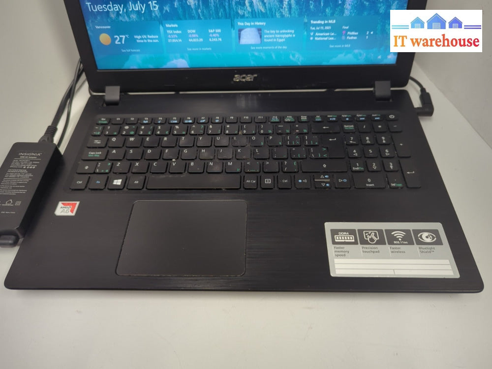 (NICE) Acer Aspire A315-21 15.6" Laptop AMD A6-9225/6GB RAM/500GB SSD/ Win 10 -