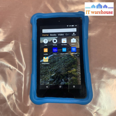 Nice ~ Amazon Kindle Fire HD 6  4th Gen 16GB eReader PW98VM with protector