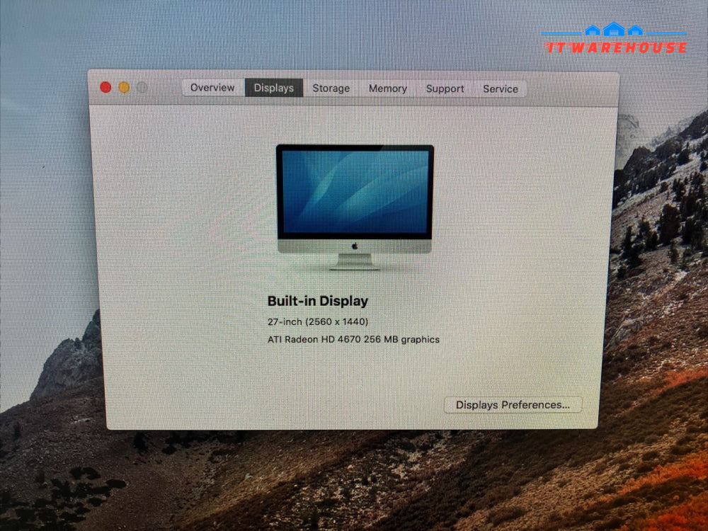 Nice Apple A1312 27" iMac Late 2009 Intel Core 2 Duo CPU / 8GB RAM / 500GB SSD ~