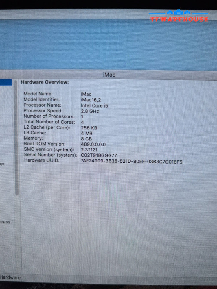 (NICE) Apple A1418 iMac 21.5" 2015 i5-2.8 GHz/ 8GB RAM/1TB HDD /macOS 10. 13 -