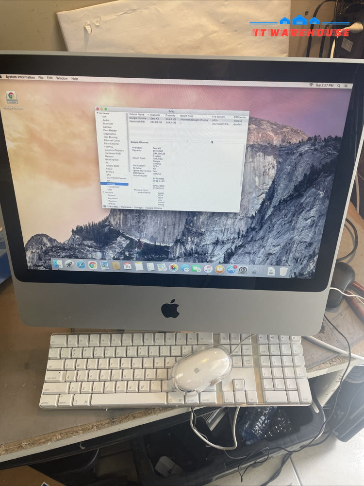 (Nice)Apple iMac 20” mid 2007 C2D 2GHZ 4GB 250GB ATI HD 2400 XT Yosemite 10.10.5