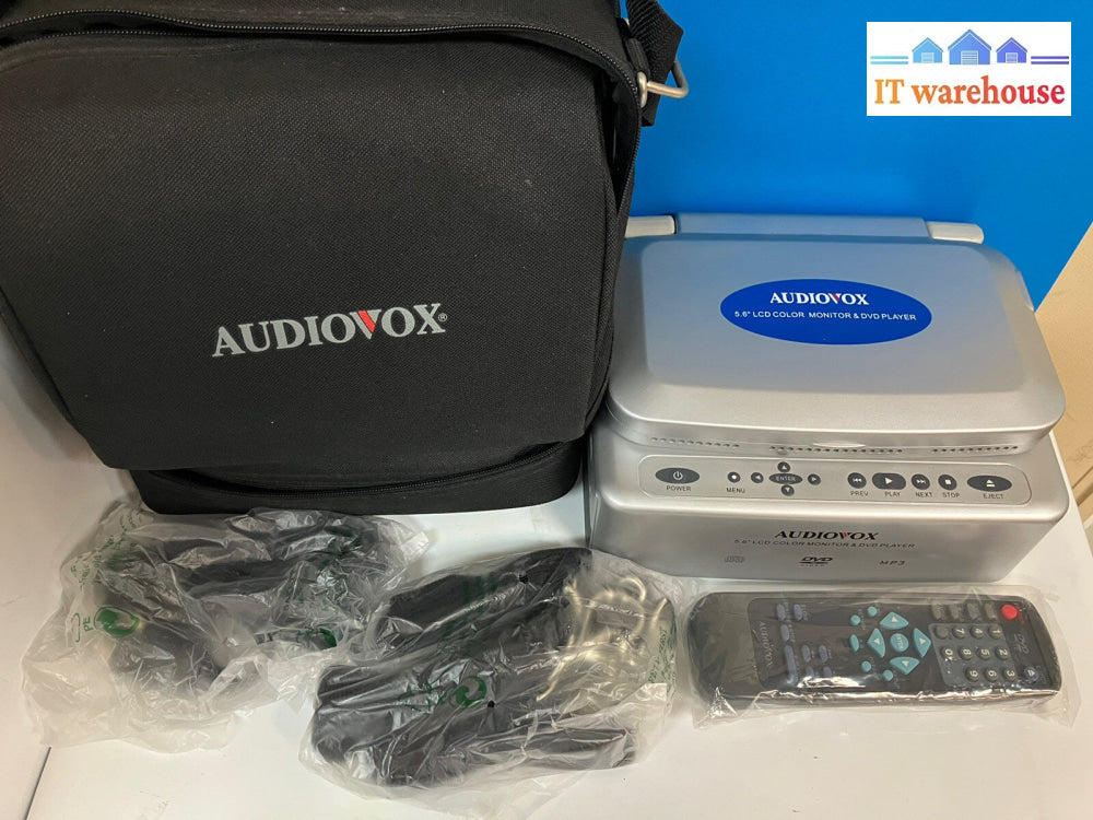 ~ (Nice) Audiovox VBP4000 Portable 5.6" LCD Color Monitor & DVD Player *Tested*
