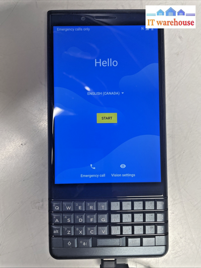 Nice BlackBerry KEY2  LE Smartphone 64G Black  bbe100-2 (Unlocked)  Tested  +