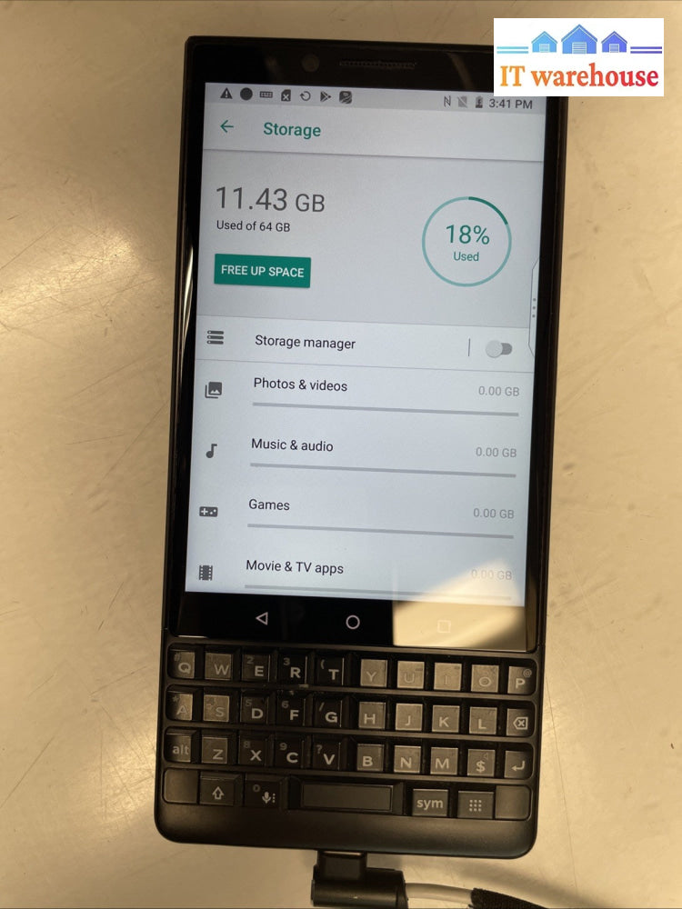 Nice BlackBerry KEY2  Smartphone 64G Black  bbf100-2 (Unlocked)  Tested  +