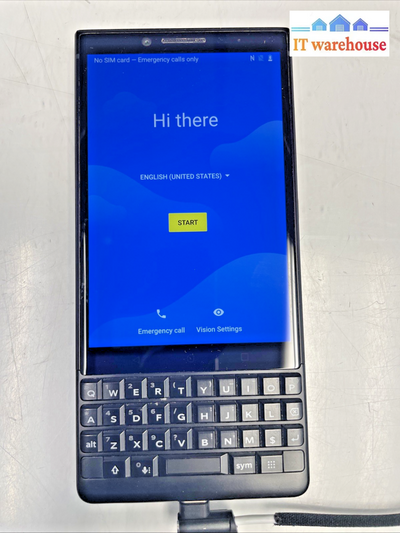 Nice BlackBerry KEY2  Smartphone 64G Black  bbf100-2 (Unlocked)  Tested  +