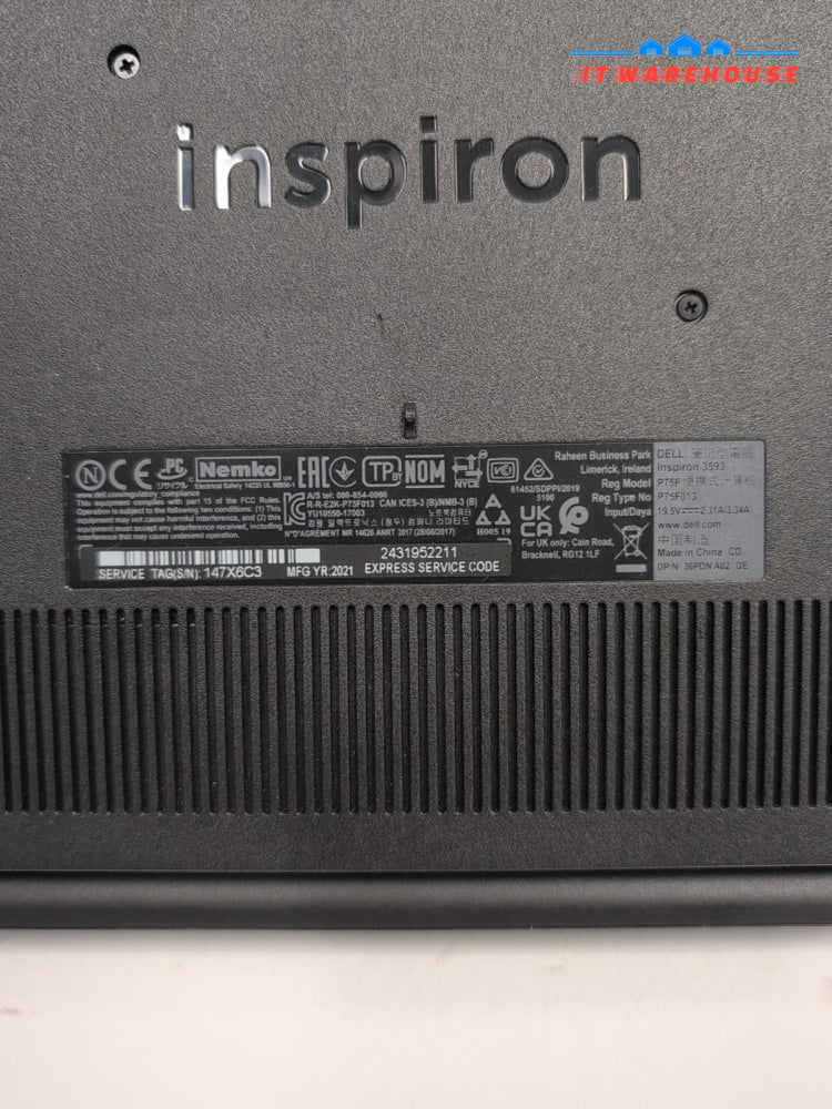 NICE Dell Inspiron 15 3000 15.6" Touch Laptop i7-1065G7/12GB/512GB NVMe/Win 11 -