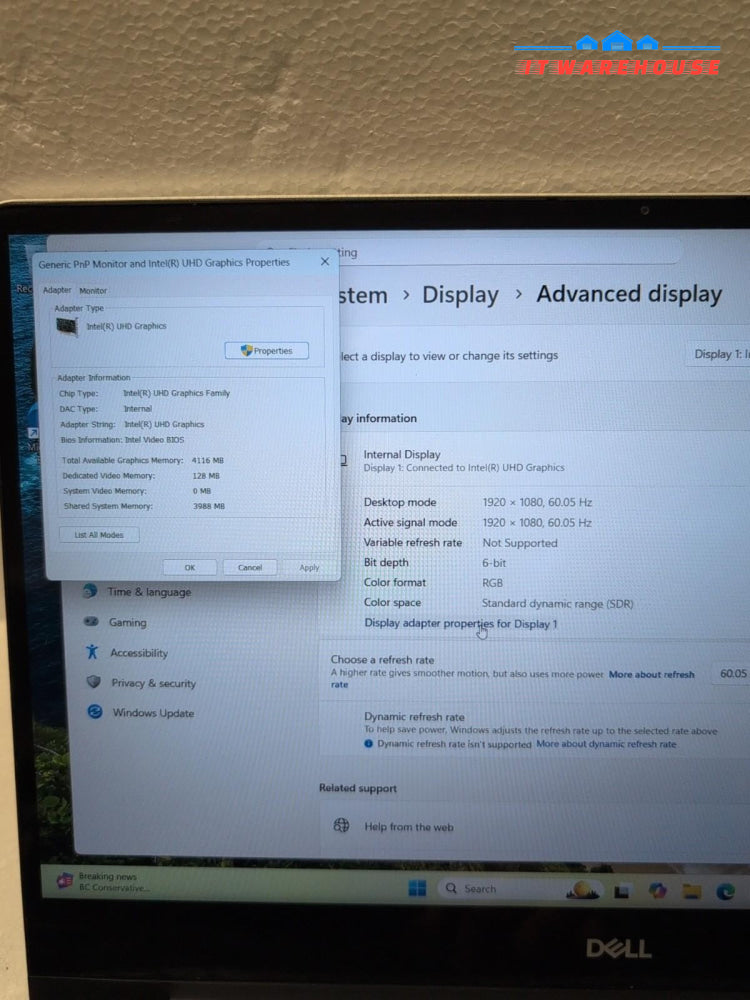 NICE Dell Inspiron 15 7000 15.6" Touch Laptop i5-10210U/8GB/512GB NVMe/Win11 -