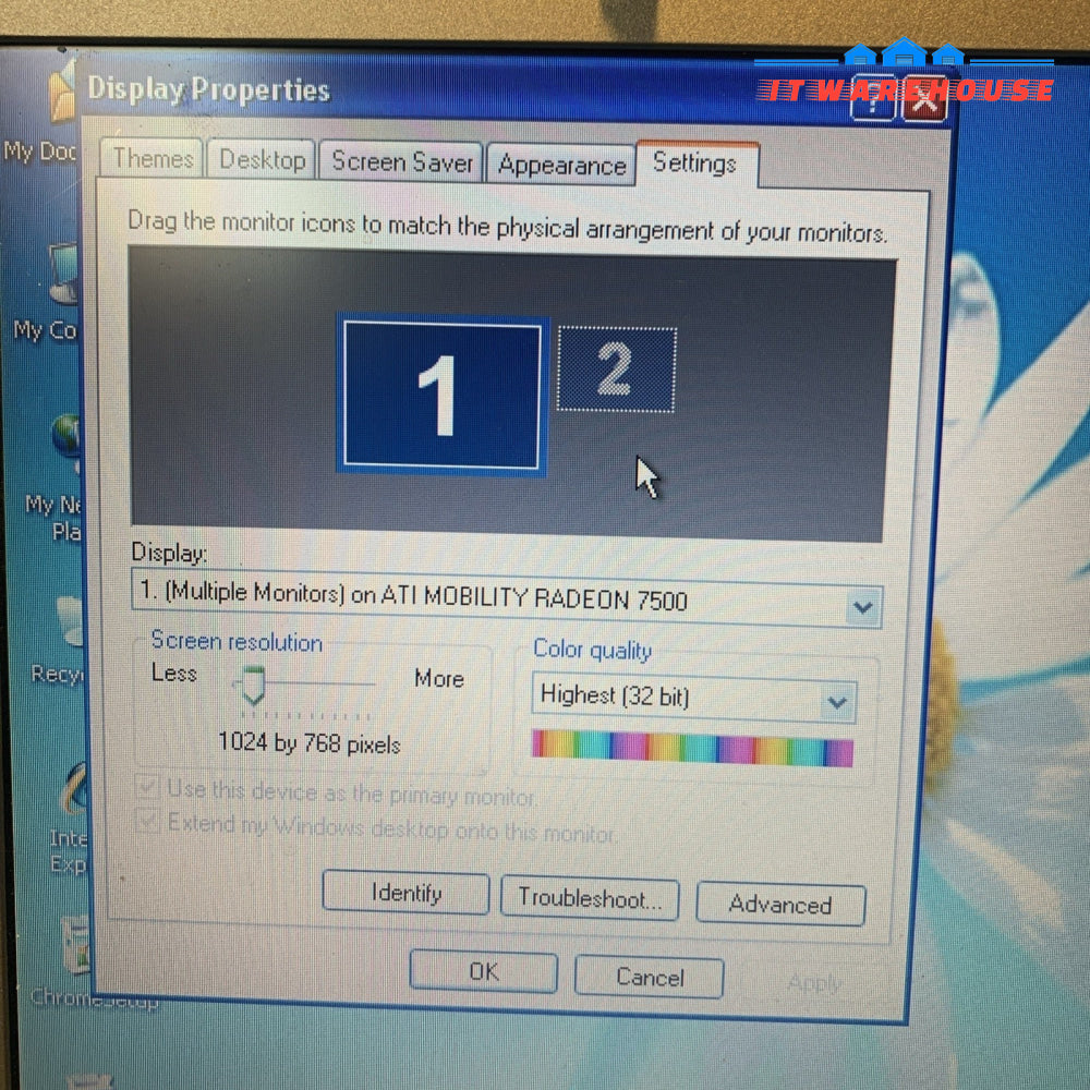 Nice ~ Dell Inspiron 5100 P4 2.66GHZ 80GB Windows Xp Pro SP3 + Ac Adapter