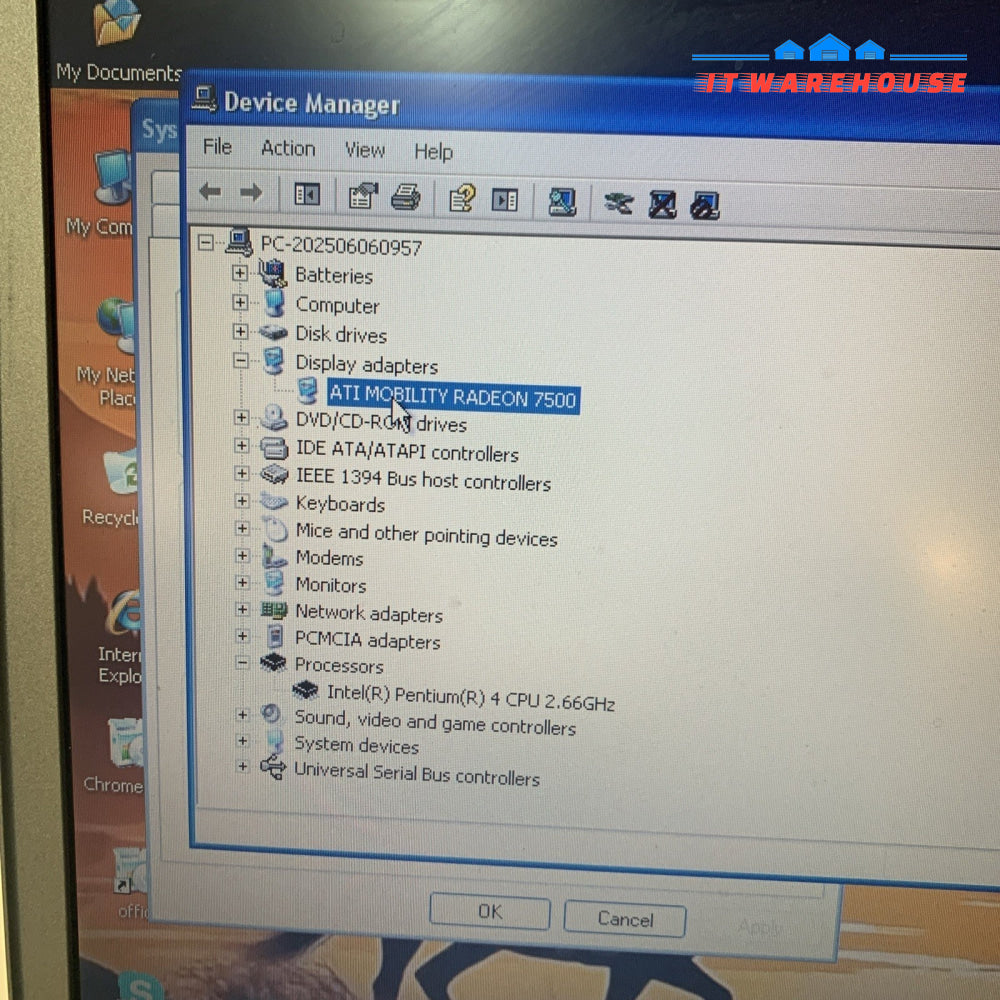 Nice ~ Dell Inspiron 5100 P4 2.66GHZ 80GB Windows Xp Pro SP3 + Ac Adapter
