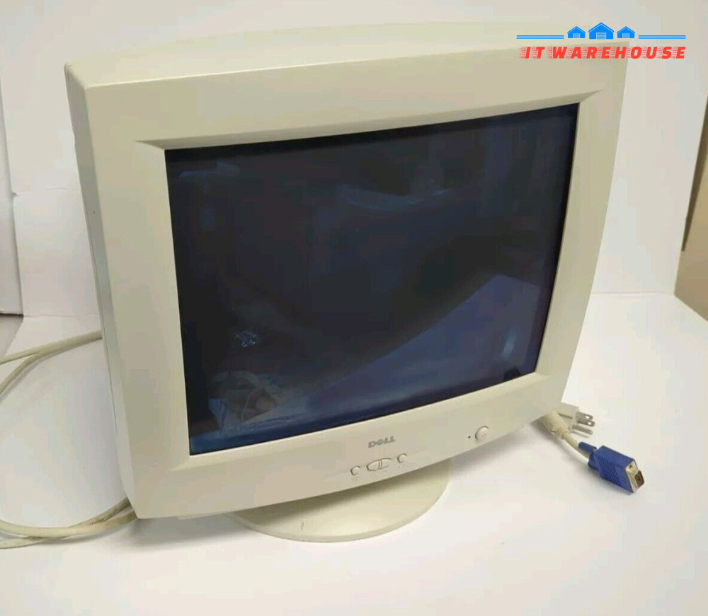 Nice Dell M780 17’’ VGA CRT Computer Monitor Retro Gaming Tested