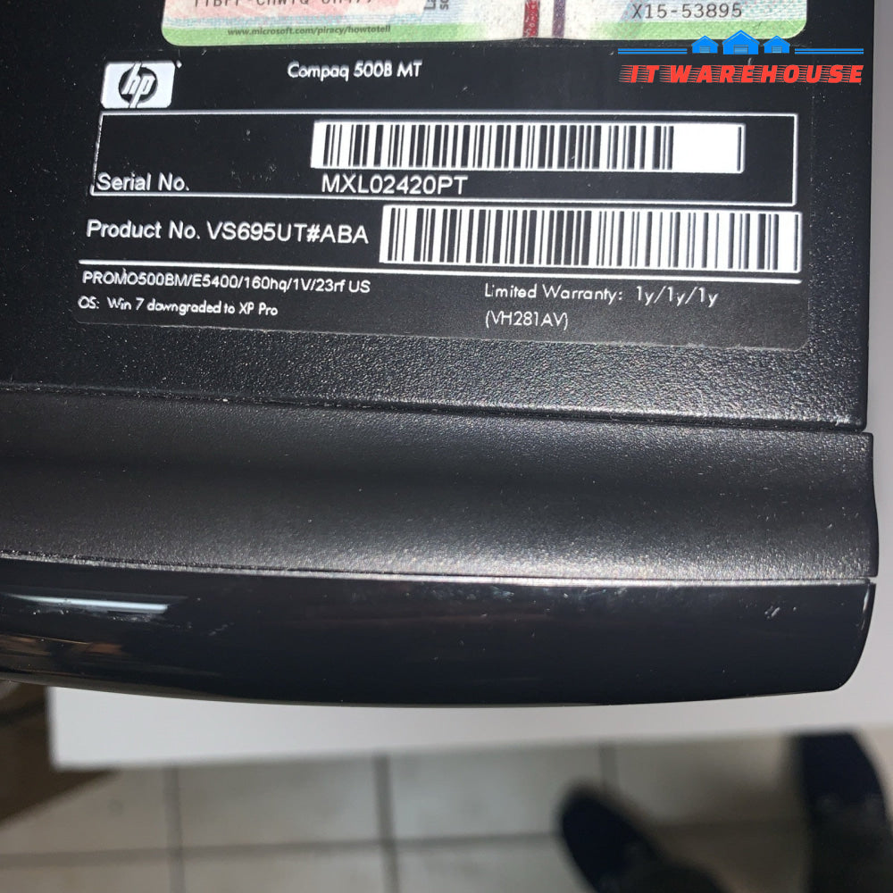 Nice ~ HP Compaq Desktop Duo core 2.7GHZ 3GB 160GB Windows XP Pro SP3
