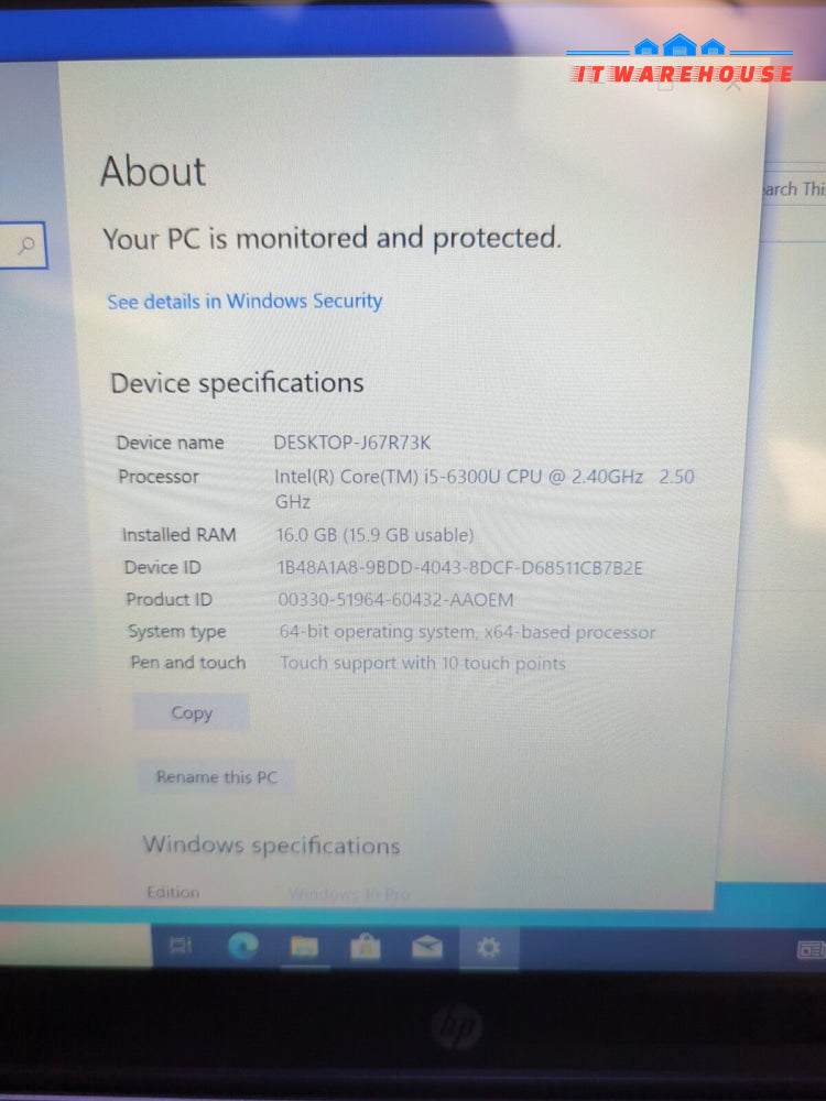 NICE HP EliteBook 840 G3 14’’ Touch Laptop i5-6300U/16GB / 256 SSD/Win10