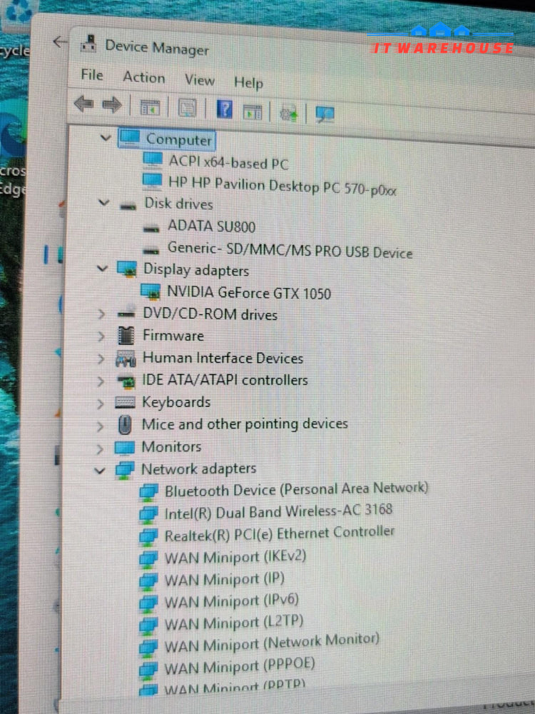 (NICE) HP Pavilion 570 PC i7-7700/12GB RAM/250GB SSD/GTX 1050 /WIFI/WIN 11 -