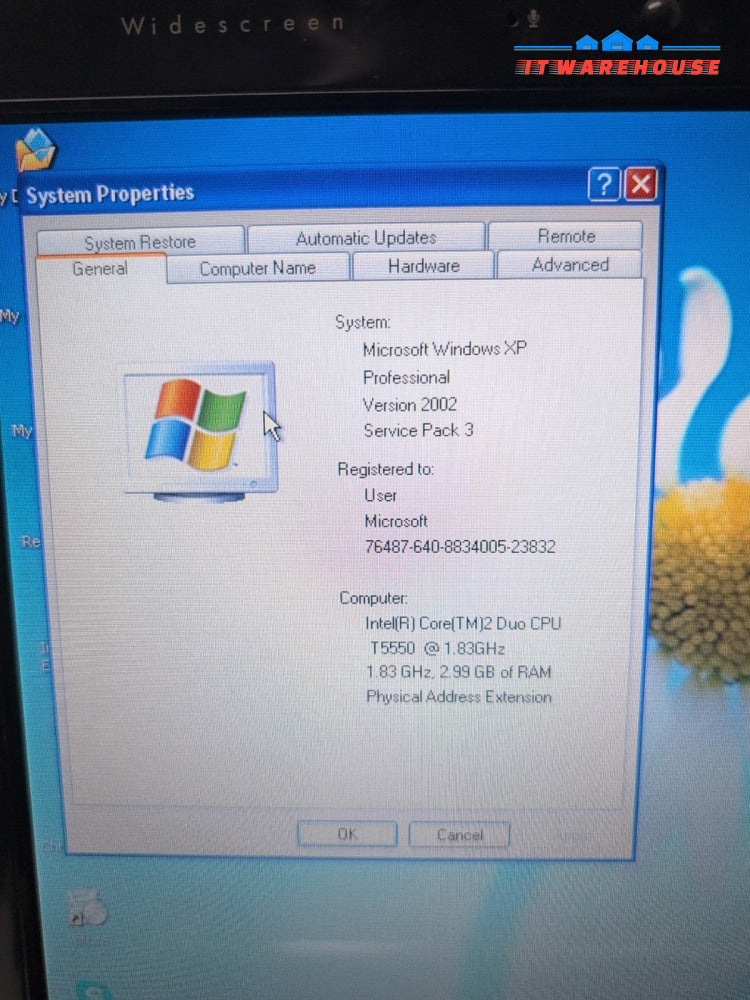 (NICE) HP Pavilion dv6000 15.4" Laptop Intel C2D T5550/3GB RAM/250GB HDD/Win XP-
