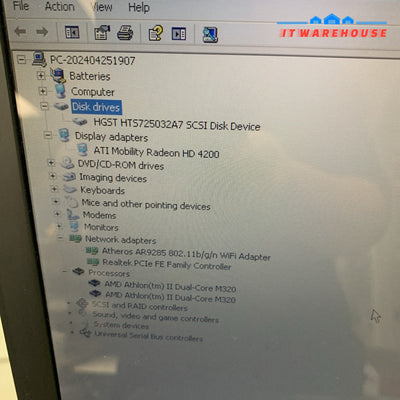Nice～ HP Pavilion G61 AMD Athlon II M320 3GB Ram 250GB ATi 2400 GPU Windows XP