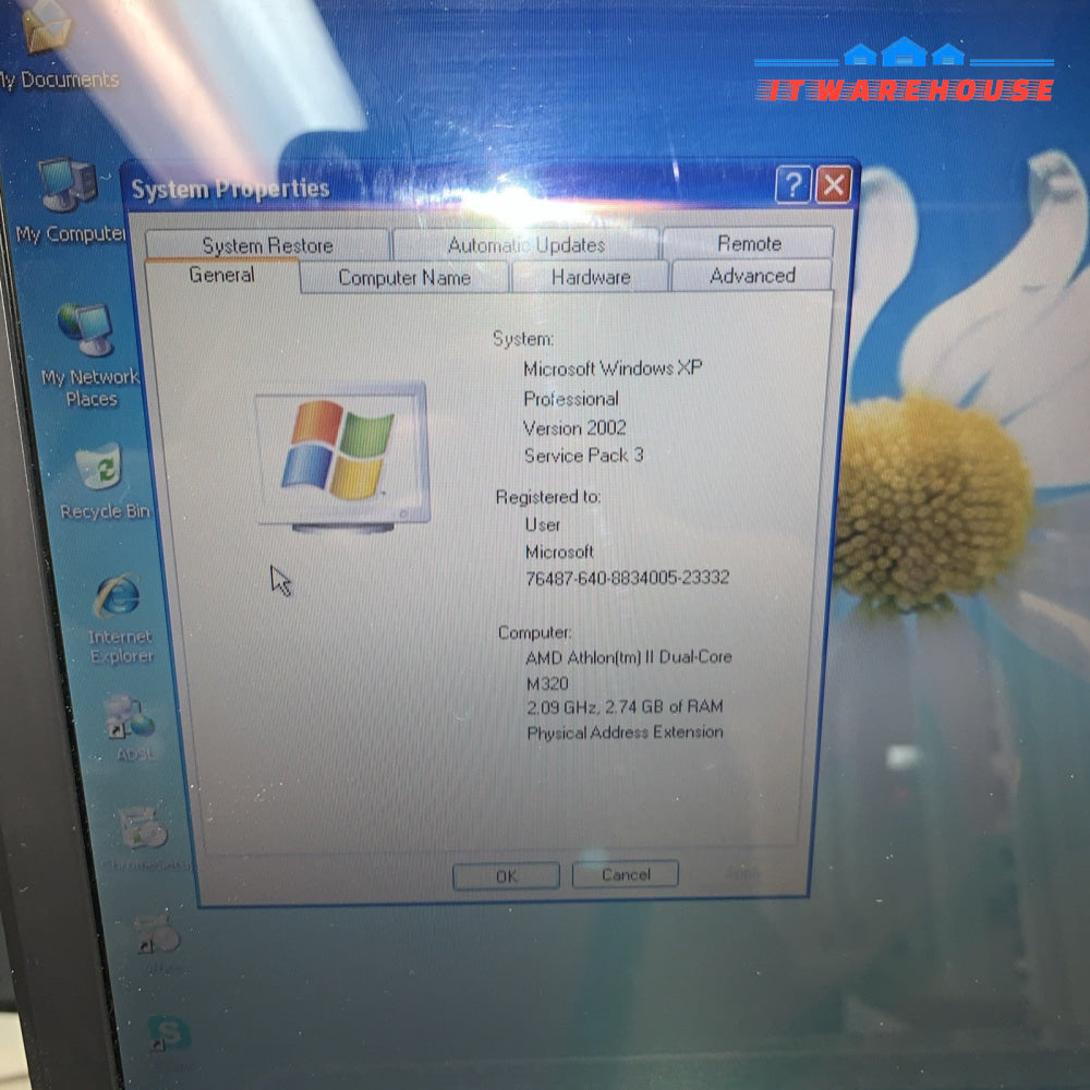 Nice～ HP Pavilion G61 AMD Athlon II M320 3GB Ram 250GB ATi 2400 GPU Windows XP