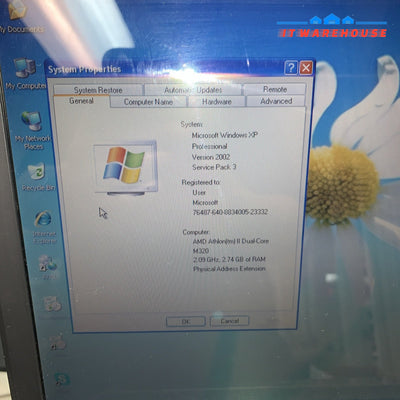 Nice～ HP Pavilion G61 AMD Athlon II M320 3GB Ram 250GB ATi 2400 GPU Windows XP