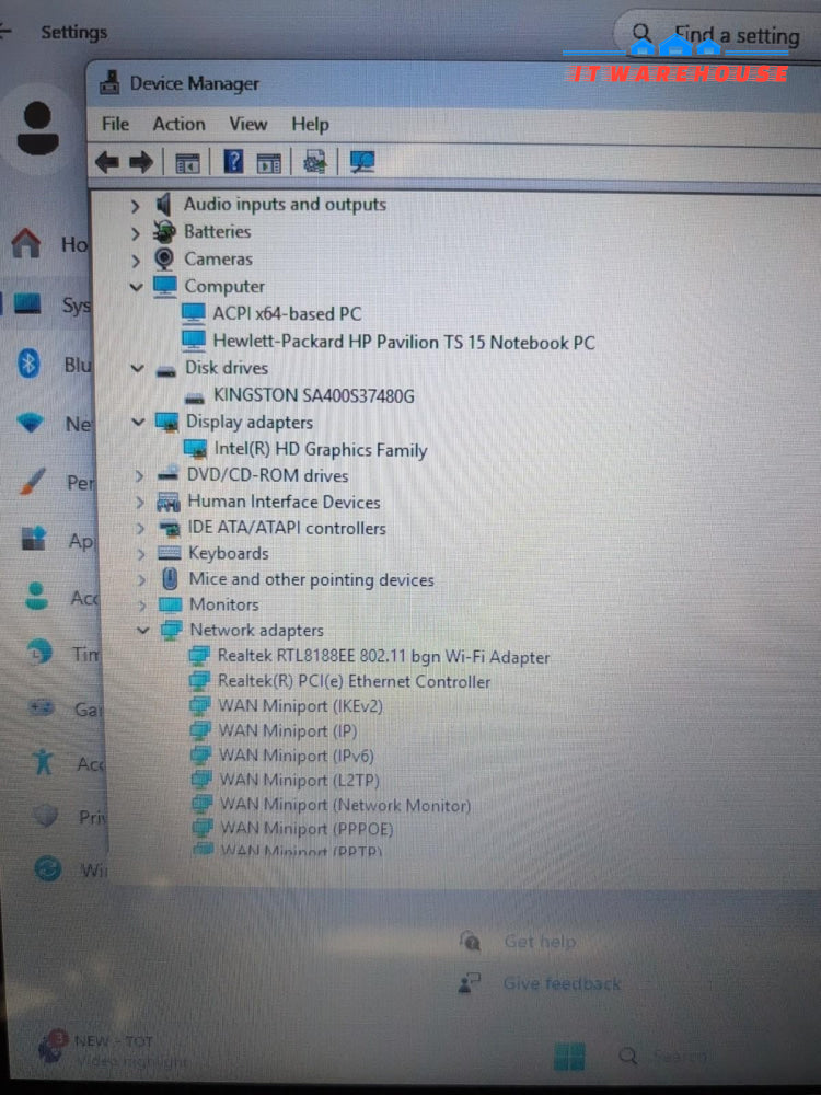 (NICE) HP Pavilion TS 15 Touch 15.6" Laptop i5-4200U/8GB RAM/480GB SSD/Win11 -