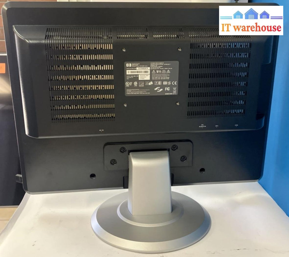 (Nice) Hp W22 22’ Vga + Dvi Lcd Color Monitor Model: Hstnd-2241-T *Tested/Work* ~