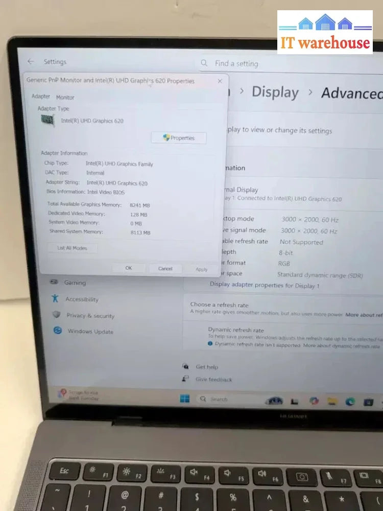 (Nice) Huawe1 MachW29 14’’ 3K Touch Laptop i7-8550U/ 16GB/500GB SSD/Win11