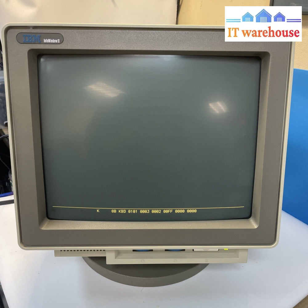 Nice ~ Ibm 3487 Infowindow Ii Display Station 1993 With P/N 1395660 Keyboard