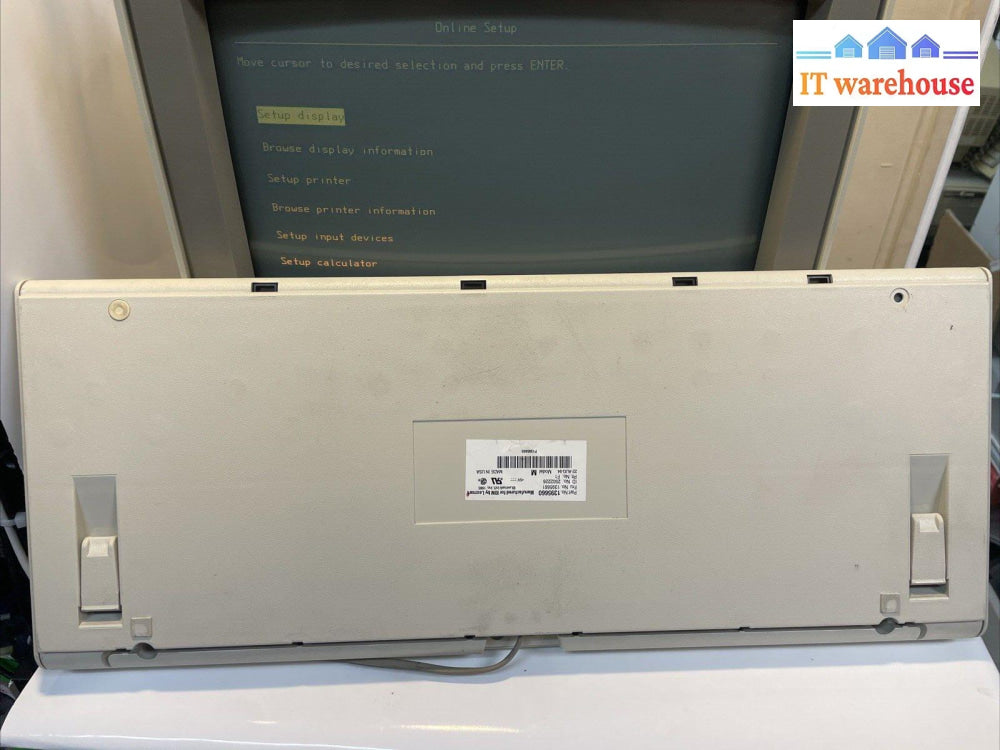 Nice ~ Ibm 3487 Infowindow Ii Display Station 1993 With P/N 1395660 Keyboard