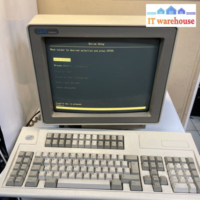 Nice ~ Ibm 3487 Infowindow Ii Display Station 1993 With P/N 1395660 Keyboard
