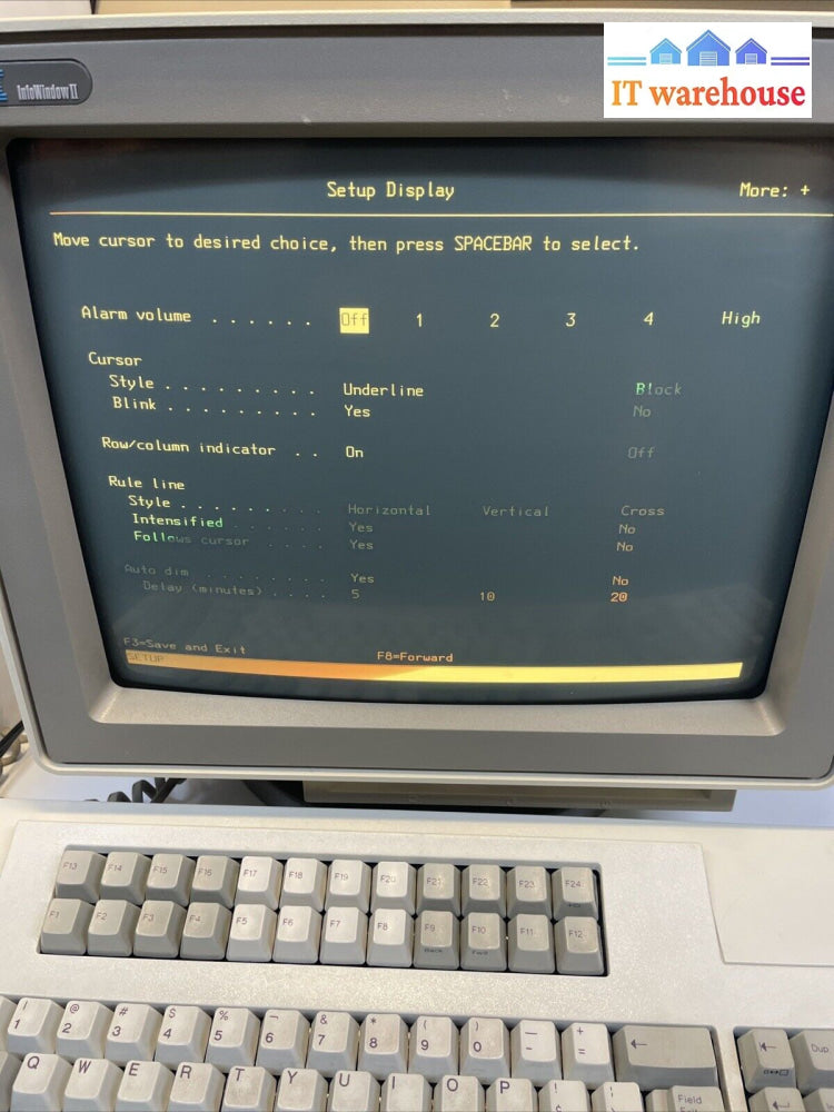 Nice ~ Ibm 3487 Infowindow Ii Display Station 1993 With P/N 1395660 Keyboard