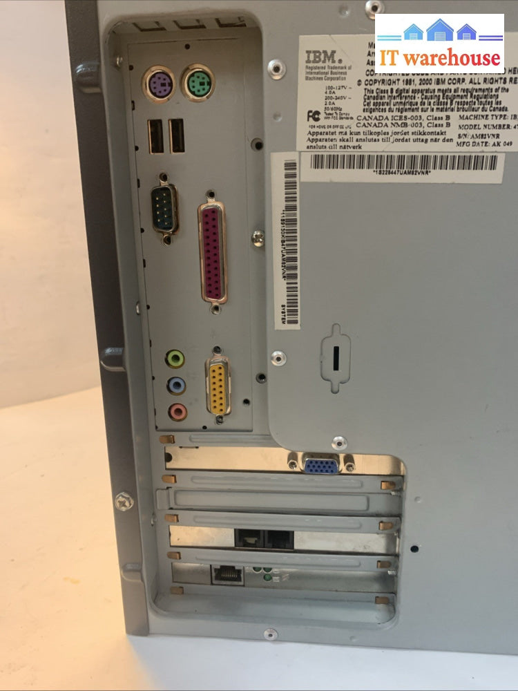 Nice ~ IBM NetVista A40 2284-47U AMD Duron 751MHz 640MB  40GB Windows XP Pro SP3
