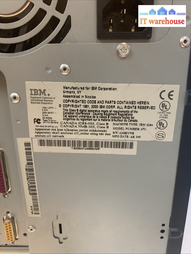 Nice ~ IBM NetVista A40 2284-47U AMD Duron 751MHz 640MB  40GB Windows XP Pro SP3