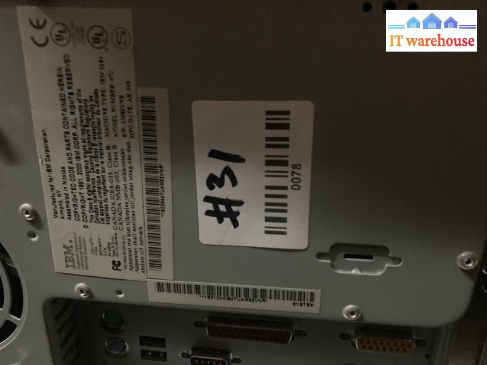 Nice ~ IBM NetVista A40 2284-47U AMD Duron 751MHz 640MB  40GB Windows XP Pro SP3