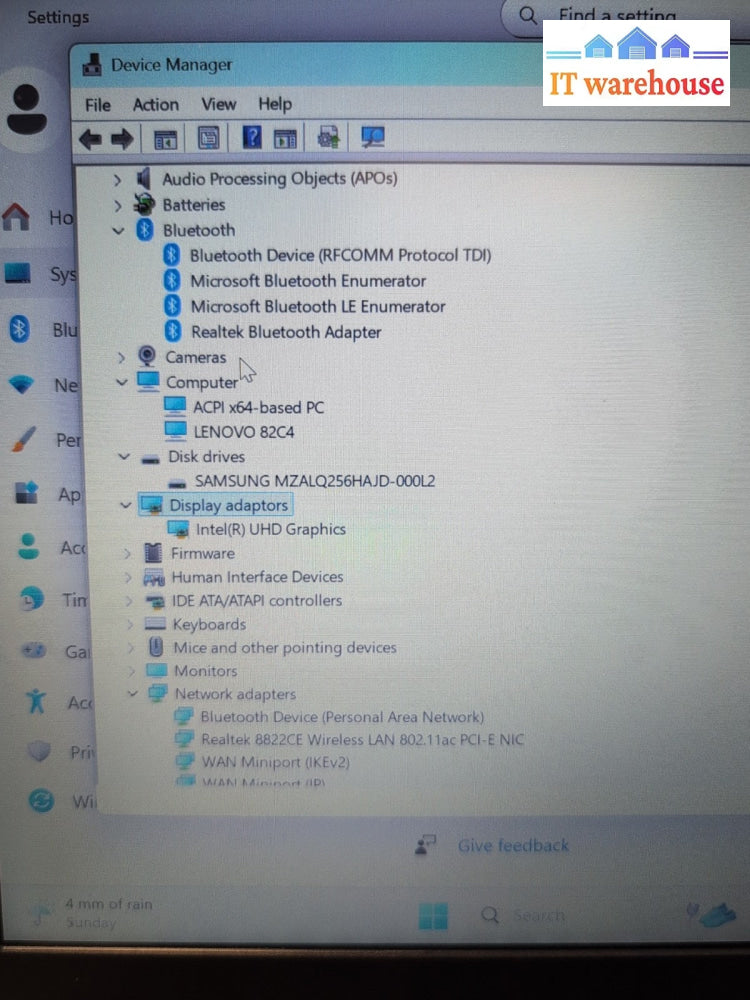 (NICE) LENOVO 82C4 14" FHD Laptop  i5-1035G1 CPU/8GB RAM/256GB SSD/Win11 /GRAY -