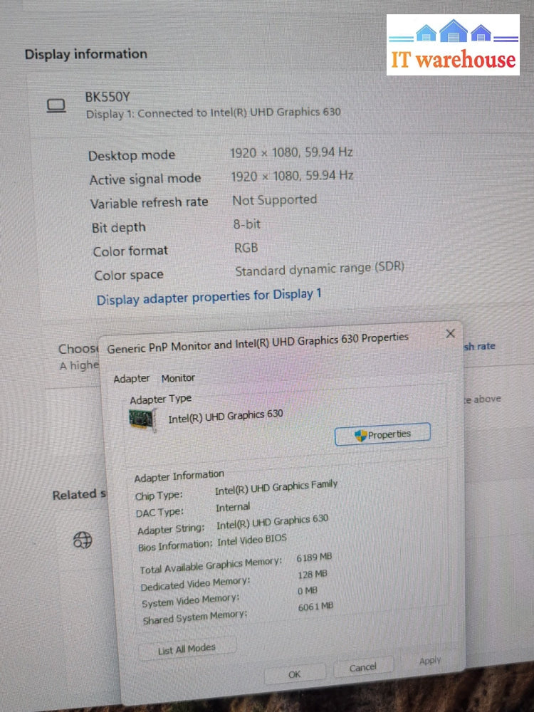 (NICE) Lenovo M920q ThinkCentre Tiny PC i5-8500T/12GB RAM/256GB M2 SSD/ Win 11 -