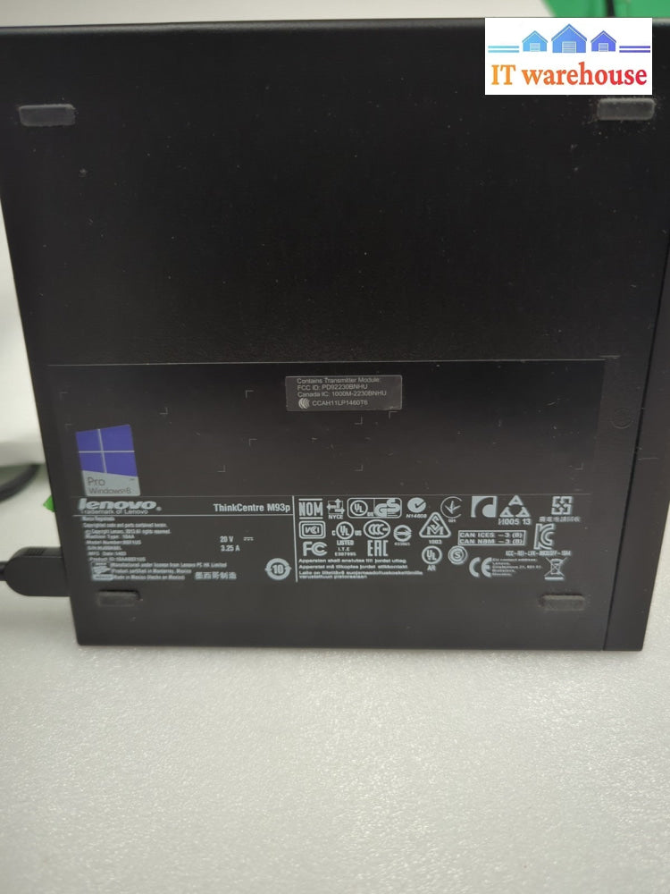 Nice Lenovo ThinkCentre M93p Tiny PC i7-4765T/ 8GB Ram/240GB SSD/ Win 10/ AC -