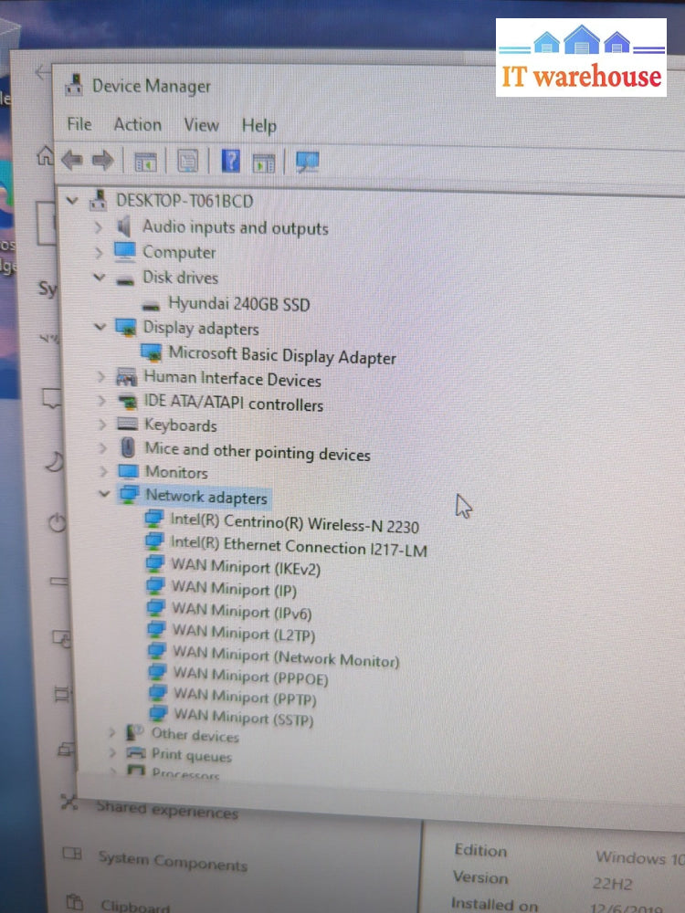 Nice Lenovo ThinkCentre M93p Tiny PC i7-4765T/ 8GB Ram/240GB SSD/ Win 10/ AC -