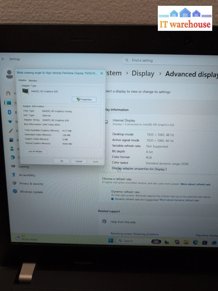 (NICE) Lenovo ThinkPad E570 15.6" Laptop i5-7500U/8GB /250GB SSD/Win 11 -