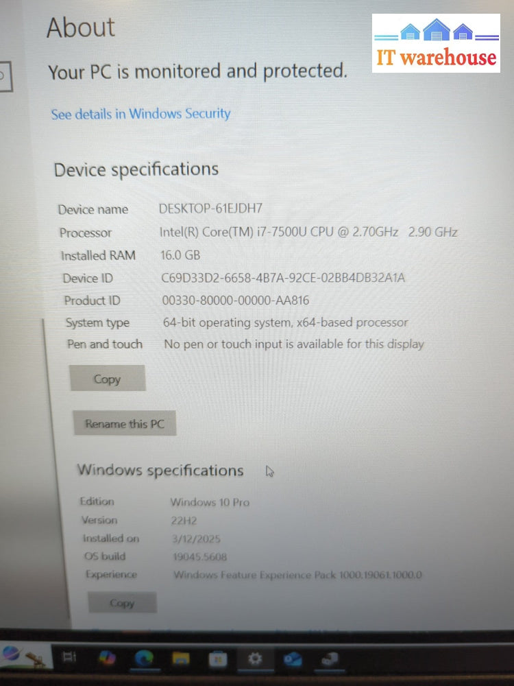 (NICE) Lenovo ThinkPad E570 15.6’’ Laptop i7-7500U/16GB /240GB SSD/GTX950M/Win10-